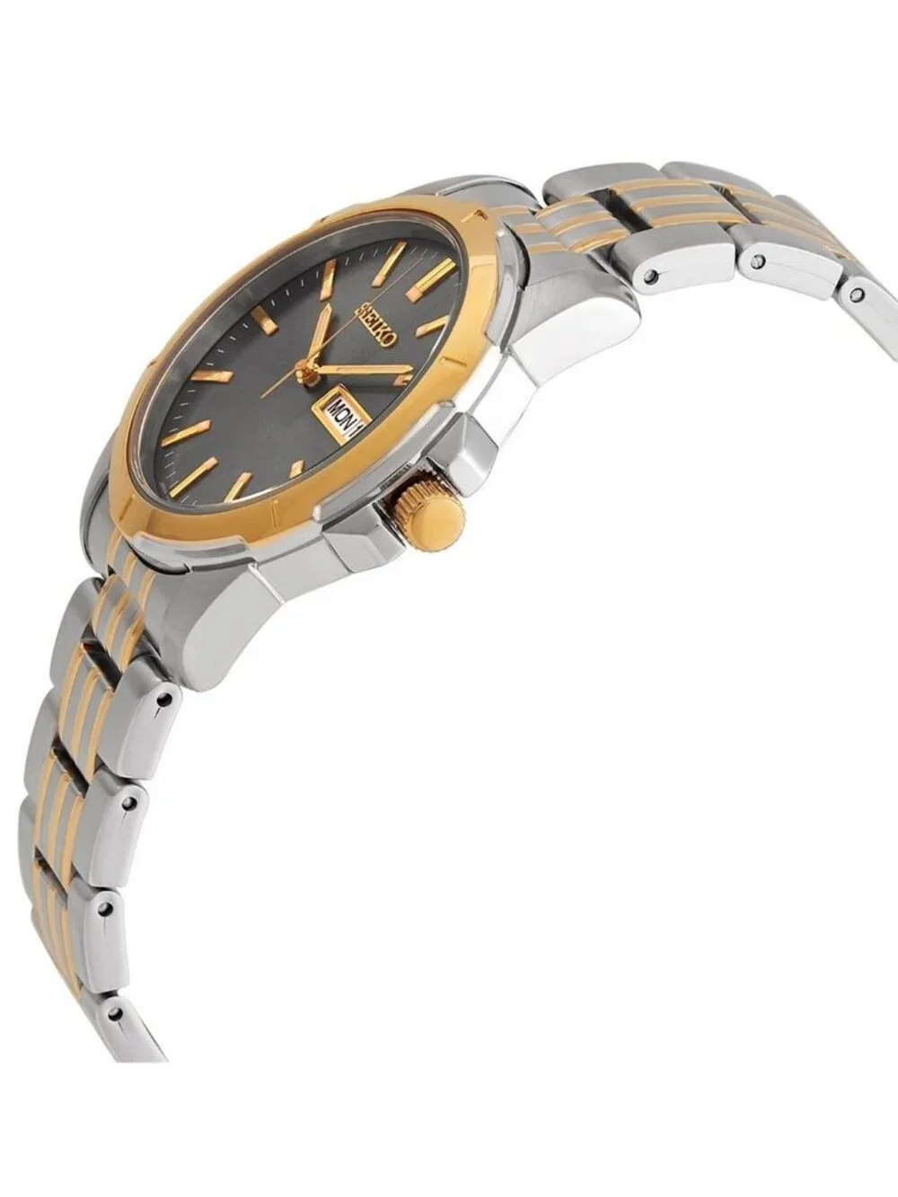 NWT Seiko Essentials Quartz Grey Dial Men's Watch